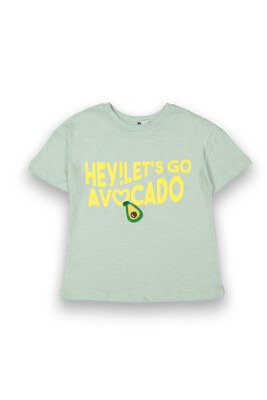 Wholesale Girls Printed T-Shirt 10-13Y Tuffy 1099-9152 Light green2