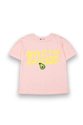 Wholesale Girls Printed T-Shirt 10-13Y Tuffy 1099-9152 Light Pink