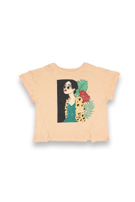 Wholesale Girls Printed T-shirt 10-13Y Tuffy 1099-9153 - Tuffy