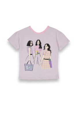 Wholesale Girls Printed T-shirt 10-13Y Tuffy 1099-9159 - Tuffy (1)