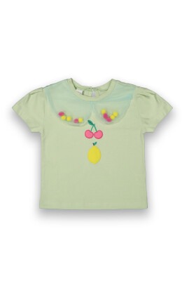 Wholesale Girls Printed T-shirt 2-5Y Tuffy 1099-9053 Water green