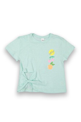 Wholesale Girls Printed T-shirt 6-9Y Tuffy 1099-9108 Ice blue