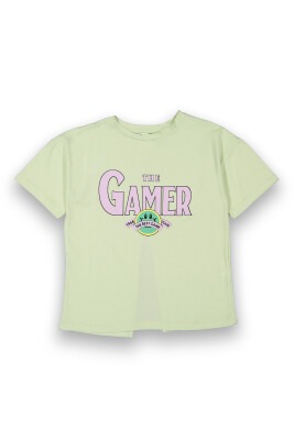 Wholesale Girls Printed T-Shirt 6-9Y Tuffy 1099-9109 Water green