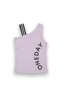 Wholesale Girls Printed T-shirt 6-9Y Tuffy 1099-9129 Lilac