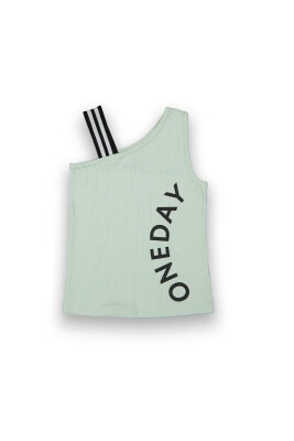 Wholesale Girls Printed T-shirt 6-9Y Tuffy 1099-9129 Light green2
