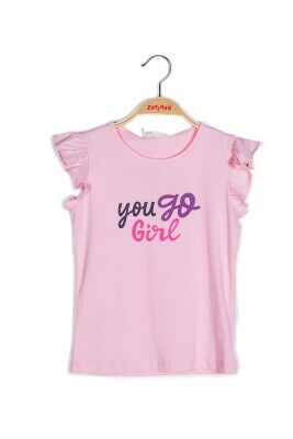 Wholesale Girls Printed Tshirt 5-12Y Zeyland 1070-231Z4MRS53 - Zeyland