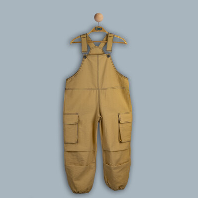 Wholesale Girls Salopet 6-9Y Timo 1018-TK4DÜ132241303 Khaki