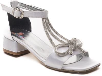 Wholesale Girls Sandals 28-32EU Minican 1060-Z-P-100- Silver