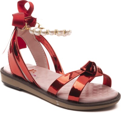 Wholesale Girls Sandals 31-35EU Minican 1060-WTE-F-INCILI Red
