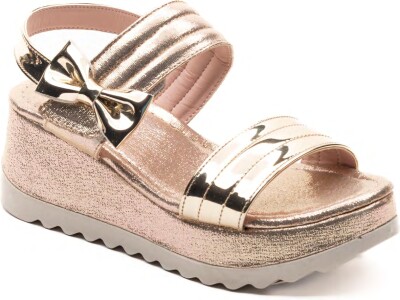Wholesale Girls Sandals with Bow 26-30EU Minican 1060-X-P-P06 Gold