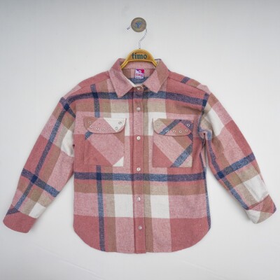 Wholesale Girls Shirt 10-13Y Timo 1018-T4KDÜ012222294 Blanced Almond