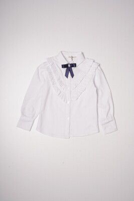 Wholesale Girls Shirt 7-10Y Büşra Bebe 1016-23221 White