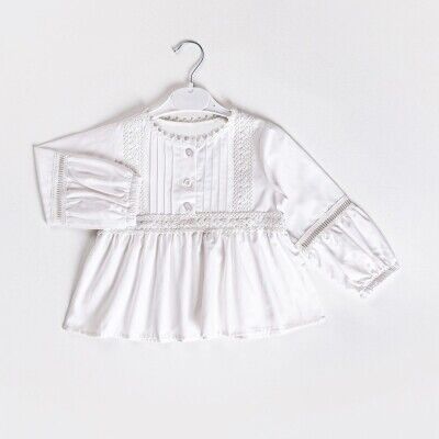Wholesale Girls Shirt 9-12Y KidsRoom 1031-5728 White