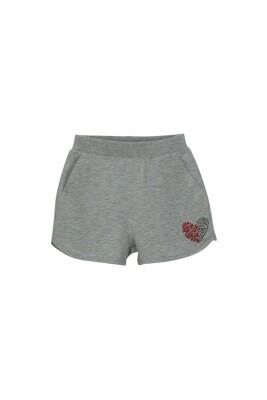 Wholesale Girls Shorts 1-4Y Lovetti 1032-7853 Gray