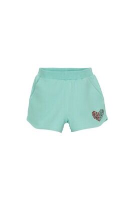 Wholesale Girls Shorts 1-4Y Lovetti 1032-7853 Mint Green2