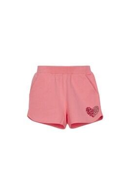 Wholesale Girls Shorts 1-4Y Lovetti 1032-7853 Salmon Color 