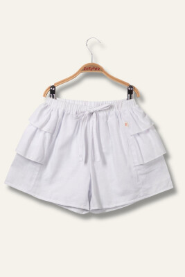 Wholesale Girl's Shorts 2-10Y Zeyland 1070-251Z4SCR02 White