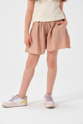 Wholesale Girls Shorts 8-15Y Jazziee 2051-241Z4ALN02 Beige