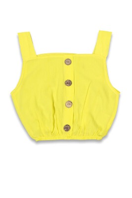 Wholesale Girls Sleeveless Blouse 6-14Y Panino 1077-22024 Yellow
