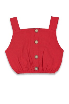 Wholesale Girls Sleeveless Blouse 6-14Y Panino 1077-22024 Red