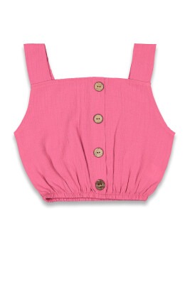 Wholesale Girls Sleeveless Blouse 6-14Y Panino 1077-22024 Fuschia