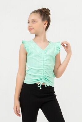 Wholesale Girls Sleeveless Blouse 9-14Y DMB Boys&Girls 1081-0220 Mint Green 