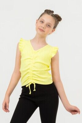 Wholesale Girls Sleeveless Blouse 9-14Y DMB Boys&Girls 1081-0220 Yellow