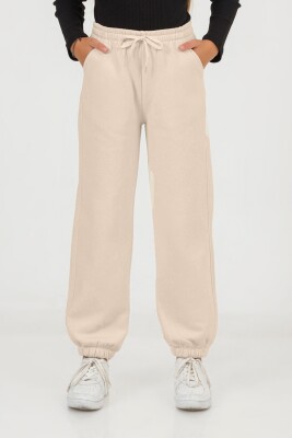 Wholesale Girls Sweatpants 9-14Y DMB Boys&Girls 1081-9713 Beige