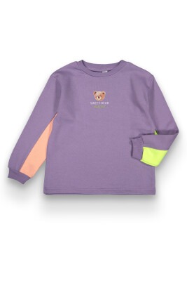 Wholesale Girls Sweatshirt 10-13Y Tuffy 1099-168 Purple