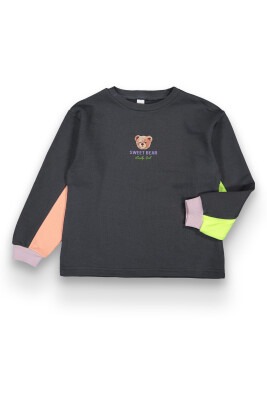 Wholesale Girls Sweatshirt 10-13Y Tuffy 1099-168 Anthracite Color