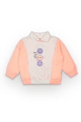 Wholesale Girls Sweatshirt 2-5Y Tuffy 1099-6068 Neon Oranj