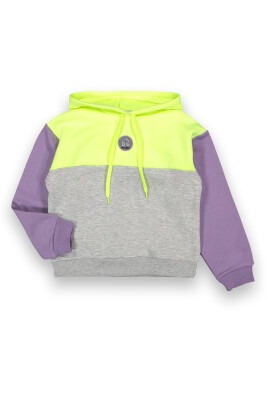 Wholesale Girls Sweatshirt 6-9Y Tuffy 1099-124 Neon Yellow