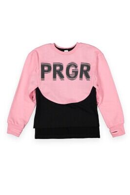 Wholesale Girls Sweatshirt 6-9Y Tuffy 1099-6105 Pink