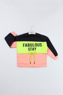 Wholesale Girls Sweatshirt 6-9Y Tuffy 1099-6108 pinkish orange