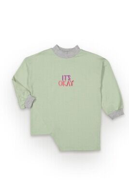 Wholesale Girls Sweatshirt 6-9Y Tuffy 1099-6112 Nile Green