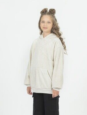 Wholesale Girls Sweatshirt 7-14Y DMB Boys&Girls 1081-3956 Ecru