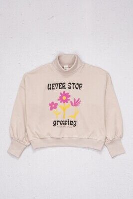 Wholesale Girls Sweatshirt 9-14Y DMB Boys&Girls 1081-9686 Beige