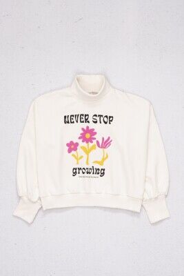 Wholesale Girls Sweatshirt 9-14Y DMB Boys&Girls 1081-9686 Ecru
