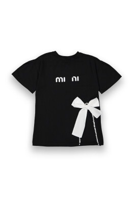 Wholesale Girls T-shirt 6-9Y Tuffy 1099-9111 Black