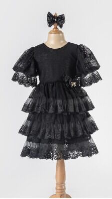 Wholesale Girls Tulle Dress 5-8Y Tivido 1042-2492-1 - Tivido