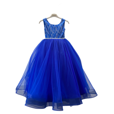 Wholesale Girls Tulle Dress 6-10Y Bertula Kids 2003-4804 - Bertula Kids