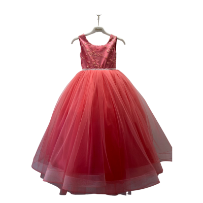 Wholesale Girls Tulle Dress 6-10Y Bertula Kids 2003-4804 - Bertula Kids (1)