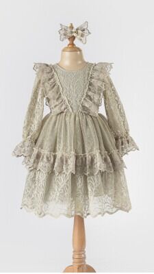Wholesale Girls Tulle Dress 6-12Y Tivido 1042-2489 - Tivido