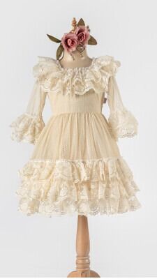 Wholesale Girls Tulle Dress 6-12Y Tivido 1042-2490 - Tivido (1)