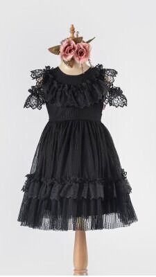 Wholesale Girls Tulle Dress 6-12Y Tivido 1042-2491 - Tivido