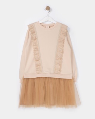 Wholesale Girls Tulle Dress 6-9Y Bupper Kids 1053-23942 - Bupper Kids