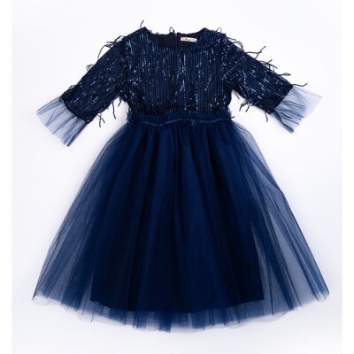 Wholesale Girls Tulle Dress 7-10Y Büşra Bebe 1016-23188 - Büşra Bebe (1)