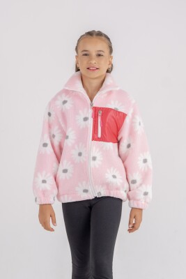 Wholesale Girls Welsoft Coat 9-12Y Eray Kids 1044-6284 Pink