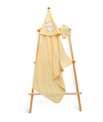 Wholesale Kids Unisex 2-Piece Set with Scrub Mitt and Towel 75x75cm Babyline 2015-9-839 - 2