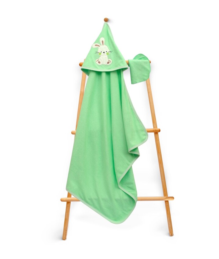 Wholesale Kids Unisex 2-Piece Set with Scrub Mitt and Towel 75x75cm Babyline 2015-9-839 - 3